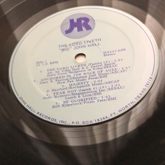 Big John Hall The Lord Liveth Vinyl Lp '81 - Picture 4 of 9